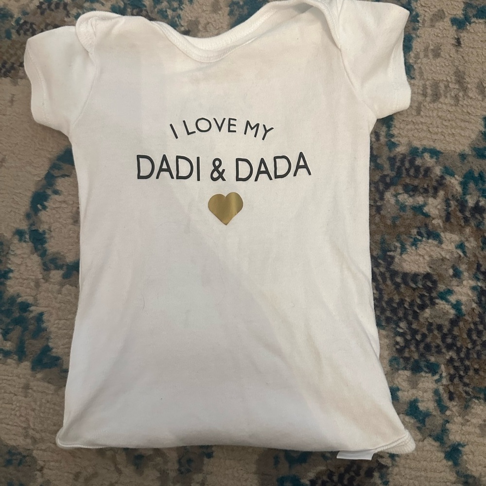 6-9 M I love Dada and Dadi one piece